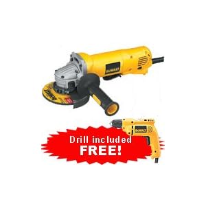 DEWALT D28402D 4-1 2-Inch Angle Grinder Chuck Drill Combo Kit by DeWALT