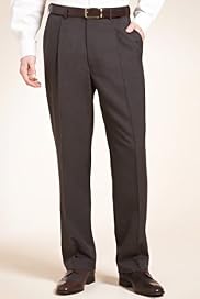 Machine Washable & Tumble Dry Single Pleat Travel Trousers