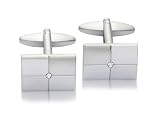 Centre Crystal Detail Fashion Cufflinks 9907