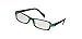 Black Green Plastic Full Rim Rectangle Lens Plain Eyeglasses Plano Glasses for Children