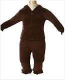: Anita G. Brown Velour Hoodie and Pant Set
