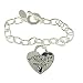 Playboy Toggle Bracelet with Tiffany Style Heart Charm #1 Playmate PLEASE RETURN TO Playboy Mansion Authentic Licensed Jewelry CPBB2631