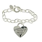 Playboy Toggle Bracelet with Tiffany Style Heart Charm #1 Playmate PLEASE RETURN TO Playboy Mansion Authentic Licensed Jewelry CPBB2631