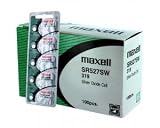 100 pc Maxell SR527SW SR64 319 SR527 Silver Oxide Watch Battery