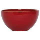 Terracotta Glazed Pottery Dark Red Large Bowl 9.5D 5H
