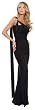 Sash Long Dress With Swarovski Crystal