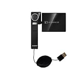 Einziehbares USB Kabel f�r Sony NSC-GC1 mit Hot Sync und aufladen Einsatzm�glichkeiten  von Gomadic mit TipExchange Technology