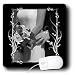Doreen Erhardt Wedding Collection - Black and White Bride and Groom in a Sweet Embrace - Mouse Pads