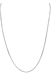 SN030DC Italian Sterling Silver 1mm Sturdy Snake Chain Necklace