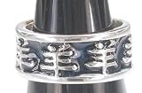 Chinese Ram Artistic Symbol Silver Tone Pewter Ring, Size 11