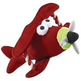 Red Stunt Plane Stanley Squeaky Plush Dog Toy