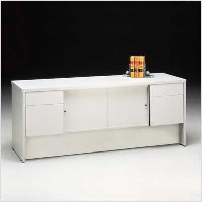 High Point Sliding Door Storage Credenza