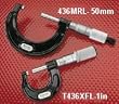 Starrett Outside Micrometers: Grad, Ratchet Stop, Lock Nut, Carbide Faces