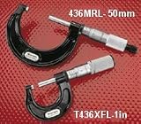 Starrett T436.1XRL-6 Outside Micrometer, Ratchet-Stop Thimble And Lock Nut, 0.0001