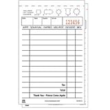 Royal White Guest Check Paper, Carbonless 2 Part Booked with 13 Lines, Case of 100 Books
