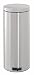 Kitchen & Housewares : Brabantia Pedal Bin, 30 litre, plastic bucket Matt Steel