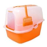 Petmate TRANSLUCENT CAT PAN STARTER KIT (PICTURED IN BLUE)