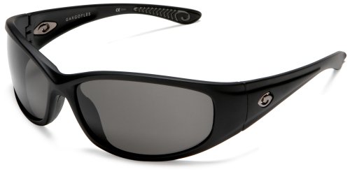 Gargoyles Men's Shakedown Resin Sunglasses,Black Frame/Smoke Lens,one size