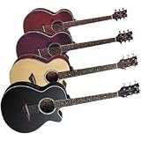 Dean Performer Mini Jumbo Acoustic - Electric Guitar, Blue Burst - B000FNFVGU