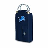 NFL Detroit Lions Metro Brunello Insulated Neoprene Two-Bottle Wine Tote with Corkscrew
