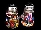 Beach Party Design - Hand Painted - Salt & Pepper Shakers, 2.5 oz., Set of 2