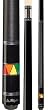 Black Rainbow Triangle Graphic Series 58" Players Pool Cue (18-21oz) - Billiards Equipment