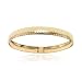 Thinner Yellow Gold Bangle Bracelet w/ Hammer Finish