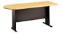 Savannah Beech and Slate Peninsula Desk Savannah Beech/Slate Gray