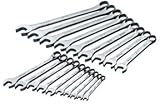 IMAGE OF SK 86224 SuperKrome 19 Piece 12 Point 6-Millimeter to 22-Millimeter Combination Wrench Set