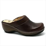 Murietta Clogs in Cognac Color: Black Embossed, Size: 6, Width: W by 