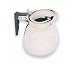 Coffee Decanter, 64 Oz. Capacity, Plastic Handle, Mirror Finish Polish, Stainless Steel