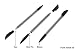 For ATT 8925 Tilt HTC TyTn II 3x Pack Stylus Pen 3in1
