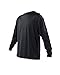 JetPilot Body Glove Men's Loose Fit Long Sleeve Rash Guard Tops, Black, Large