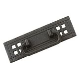 4 1/4'' CTC Metal Plate & Pull - Matt Black Iron