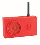 Lexon Tykho Rubber Radio Red