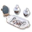 Reutter Porcelain Miniature Brush with Plate Set