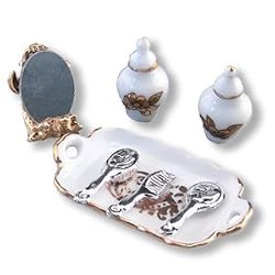 Reutter Porcelain Miniature Brush with Plate Set