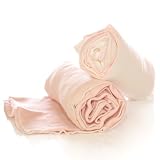 OrganicCottonSwaddleBlankets2Pack-BlushPink&Natural