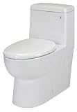 Pegasus TL-10PA-HET-EW Matera High Efficiency Elongated One-Piece Toilet, White