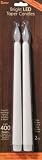 Darice LED Taper Candle 2-Pack: White 11"