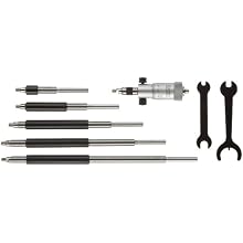 Starrett 124MA Solid-Rod Vernier Inside Micrometers Set, 50-200mm Range, 0.01mm Graduation, +/-0.003" Accuracy, Without Case