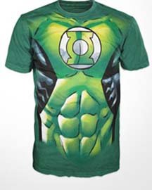 DC COMICS GREEN LANTERN COSTUME MENS 30 SINGLE TEE