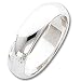 Sterling Silver 5mm Half-Round Band