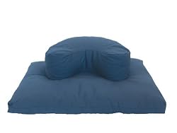 Zafu Crescent Zabuton Combination Yoga Meditation Support Cushions Buckwheat Fill