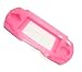 (4 in 1 Bundle) Sony PSP Slim Silicone Skin Cover for NEW Sony PSP Slim Only + Screen Protector for PSP Slim + Car Charger for Sony Playstation Sp Slim + Travel Charger for PSP Slim Game Console (Hot Pink)