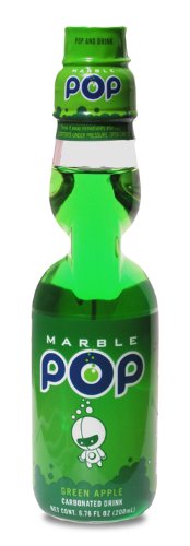 Marble POP - Green Apple Soda (Case of 16 - 6.76oz Bottles) by Marble POP