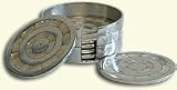 Mother of Pearl Set of 6 Round Coasters -ideal 30th wedding anniversary gift
