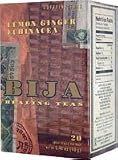 Flora - Bija Lemon Ginger Echinacea Herbal Tea Certified Organic Caffeine Free - 20 Tea Bags