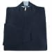 Principe di Salina Dark Blue Cashmere Zip Mock Turtleneck Sweater