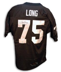 Howie Long Signed Oakland Raiders Throwback Black Jersey